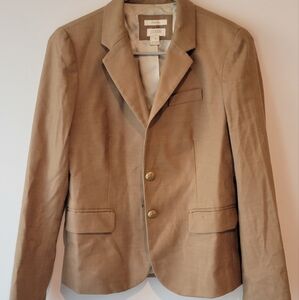 J.Crew Camel Schoolboy Wool Blend women Blazer size 4